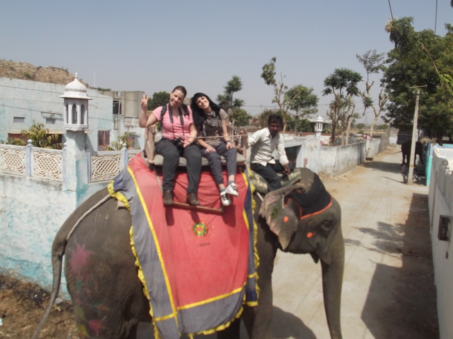 Montando en elefante - Jaipur